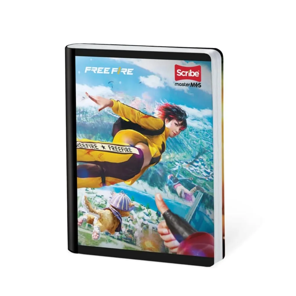 Cuaderno Freefire 100 Hojas Cosido Rayado Surtido