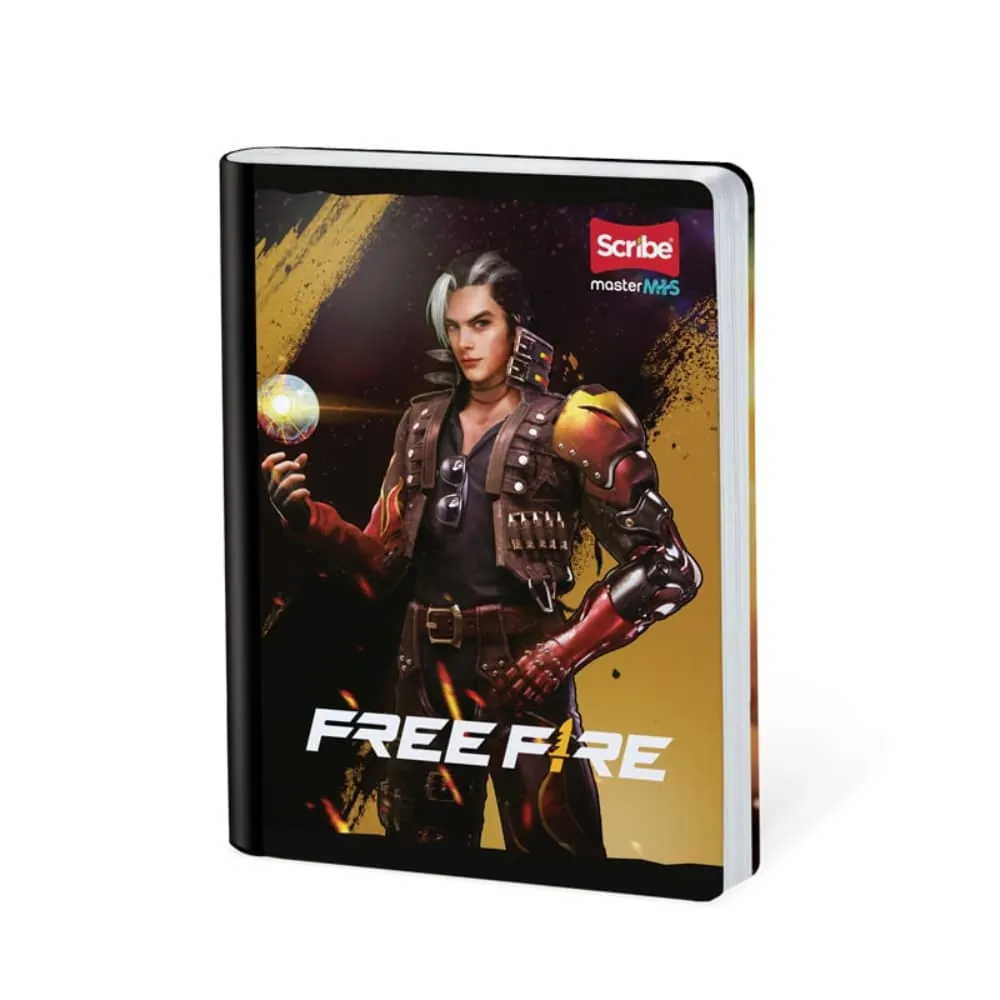Cuaderno Freefire 50 Hojas Cosido Rayado Surtido