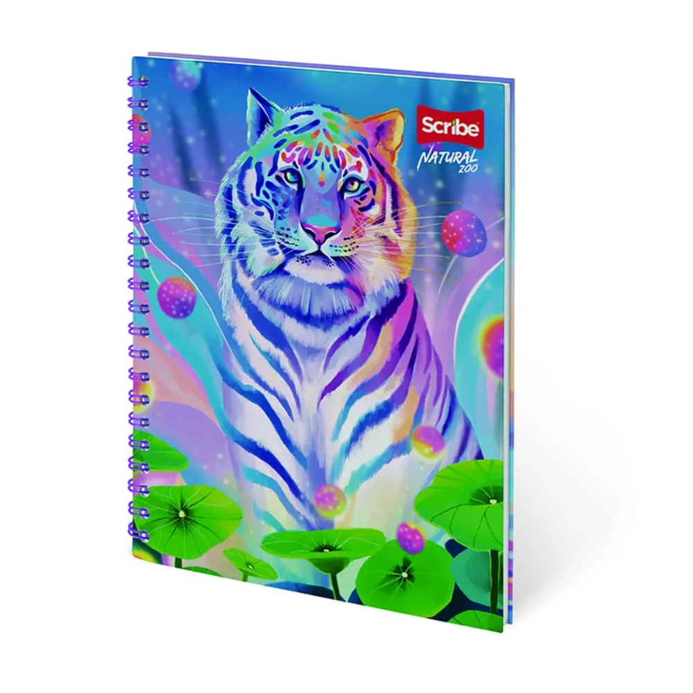 Cuaderno Grande 80 Hojas Rayado Natural Zoo Surtido