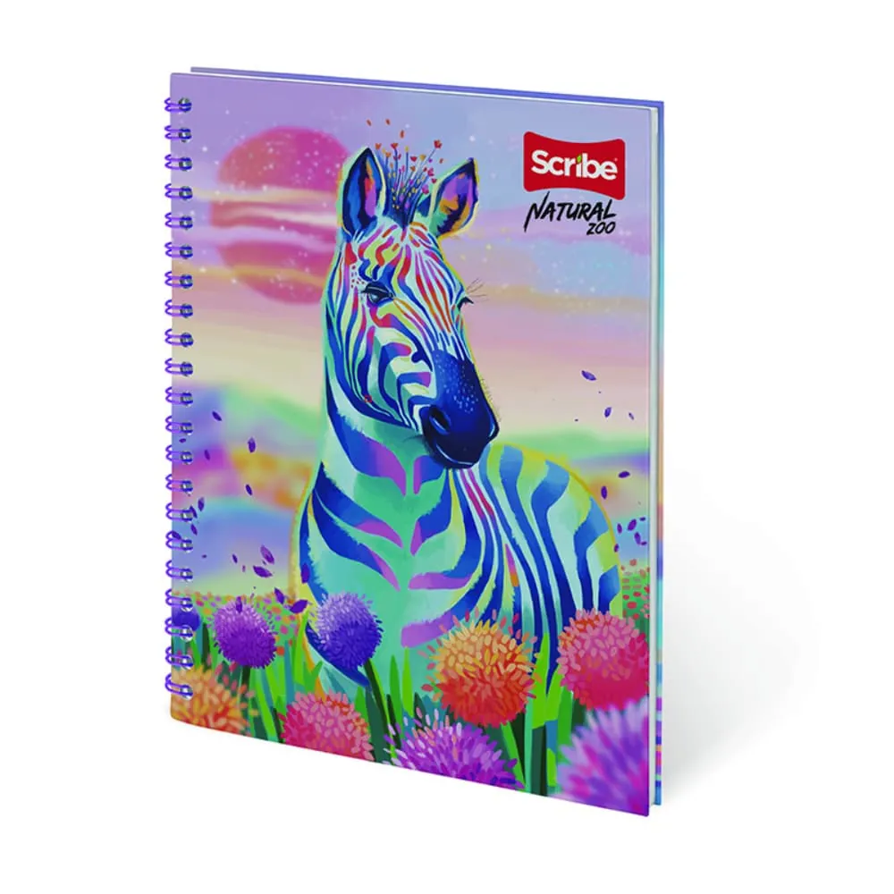 Cuaderno Grande 80 Hojas Rayado Natural Zoo Surtido