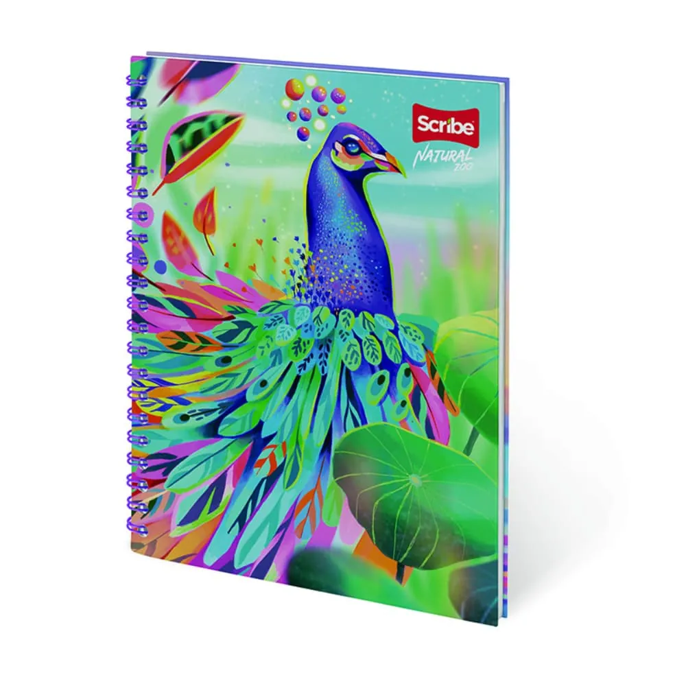 Cuaderno Grande 80 Hojas Rayado Natural Zoo Surtido