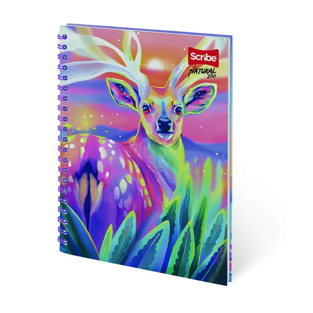 Cuaderno Grande 80 Hojas Rayado Natural Zoo Surtido