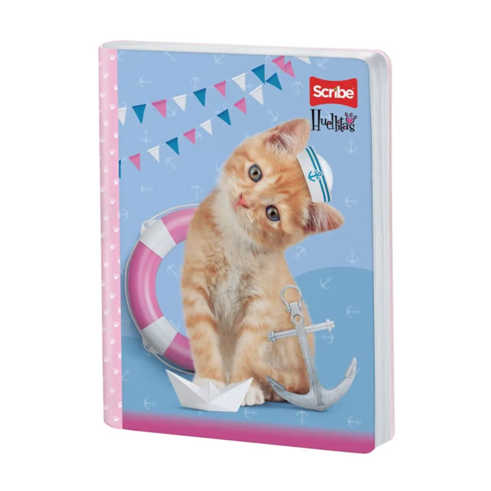 Cuaderno Huellitas 100 Hojas Cosido Rayado Surtido