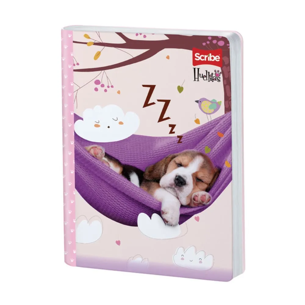 Cuaderno Huellitas 100 Hojas Cosido Rayado Surtido