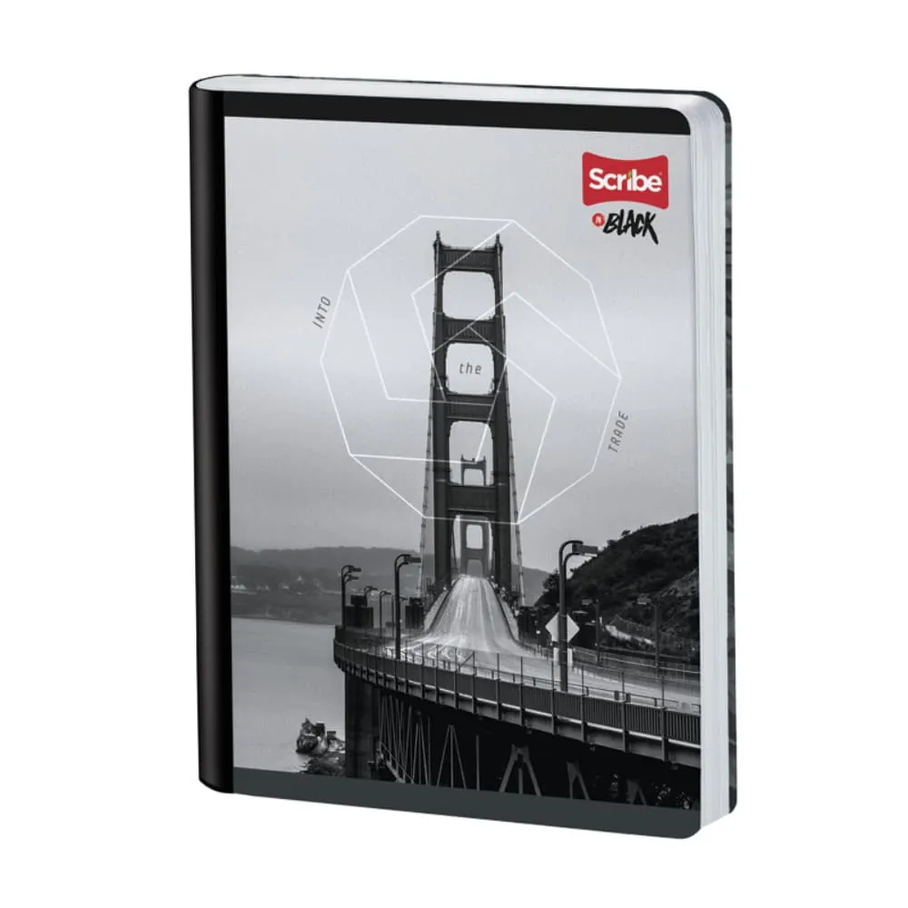 Cuaderno In Black 100 Hojas Cosido Rayado Surtido