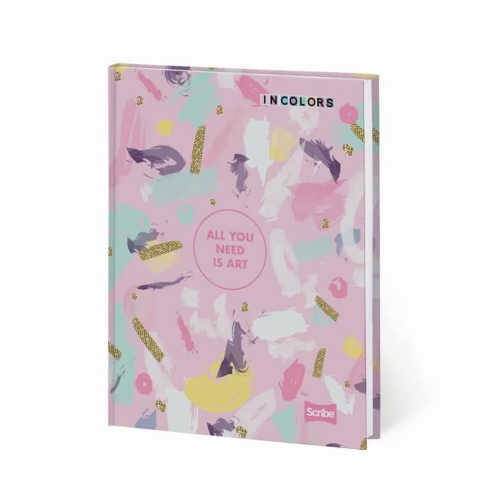 Cuaderno Incolors 50 Hojas Cosido Rayado Surtido
