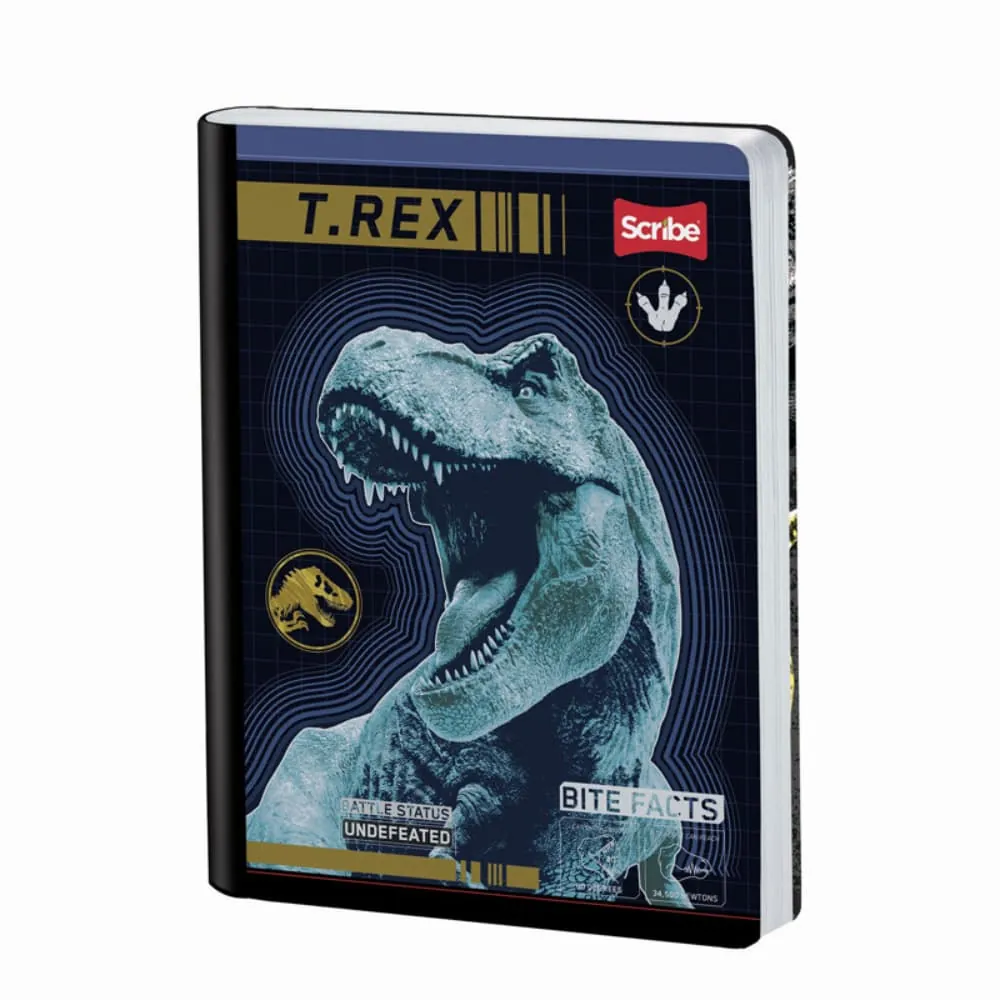 Cuaderno Jurassic 100 Hojas Cosido Rayado Surtido
