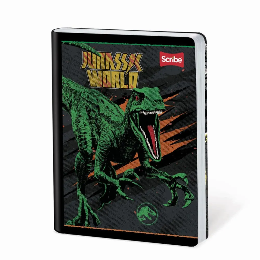 Cuaderno Jurassic 100 Hojas Cosido Rayado Surtido