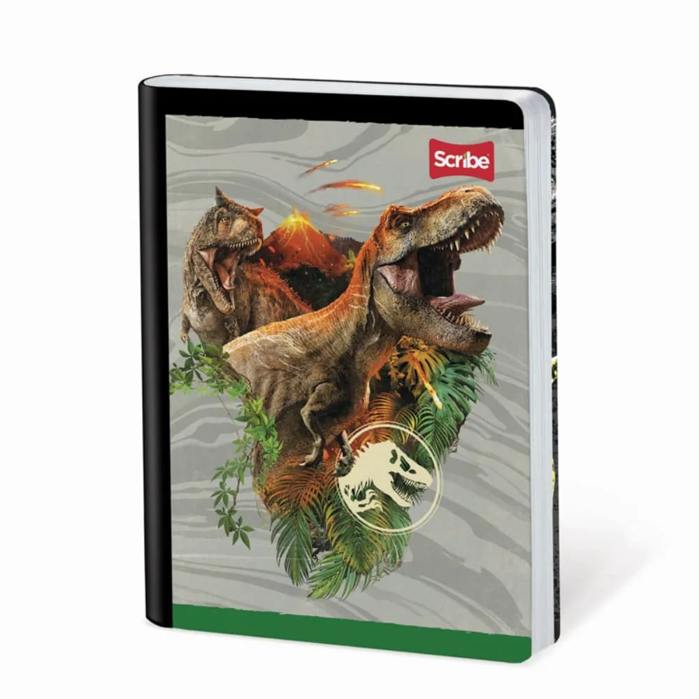 Cuaderno Jurassic 100 Hojas Cosido Rayado Surtido