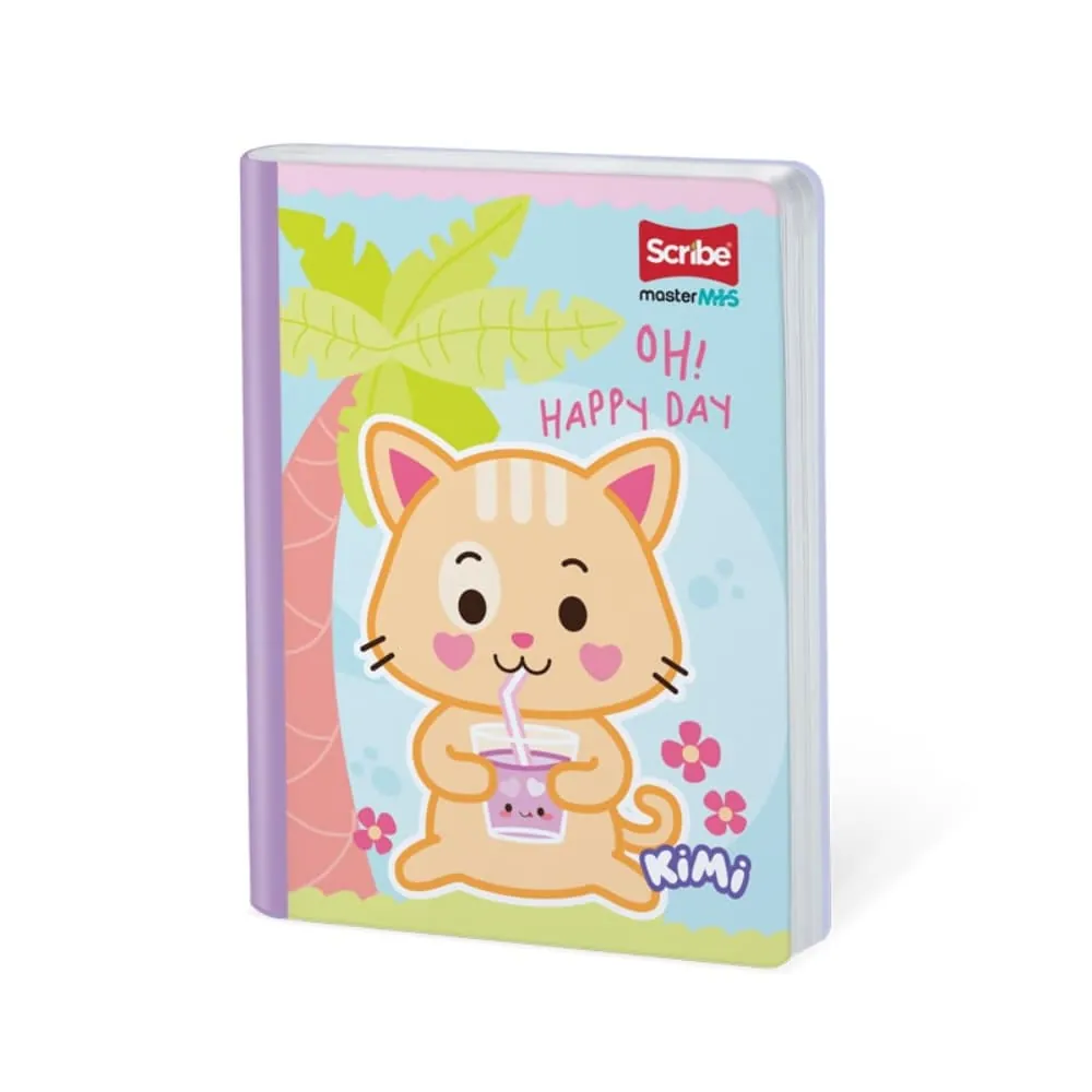 Cuaderno Kimi 50 Hojas Cosido Rayado Surtido