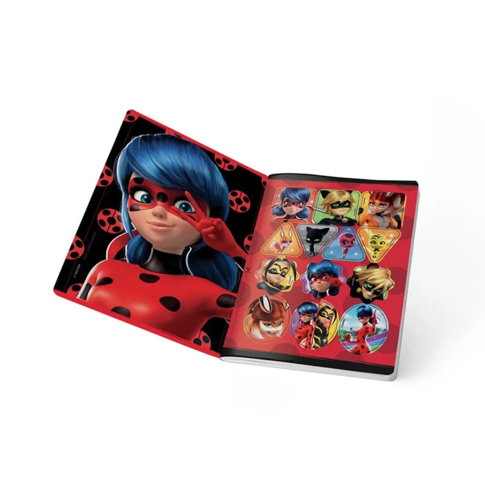 Cuaderno Ladybug 100 Hojas Cosido Rayado Surtido