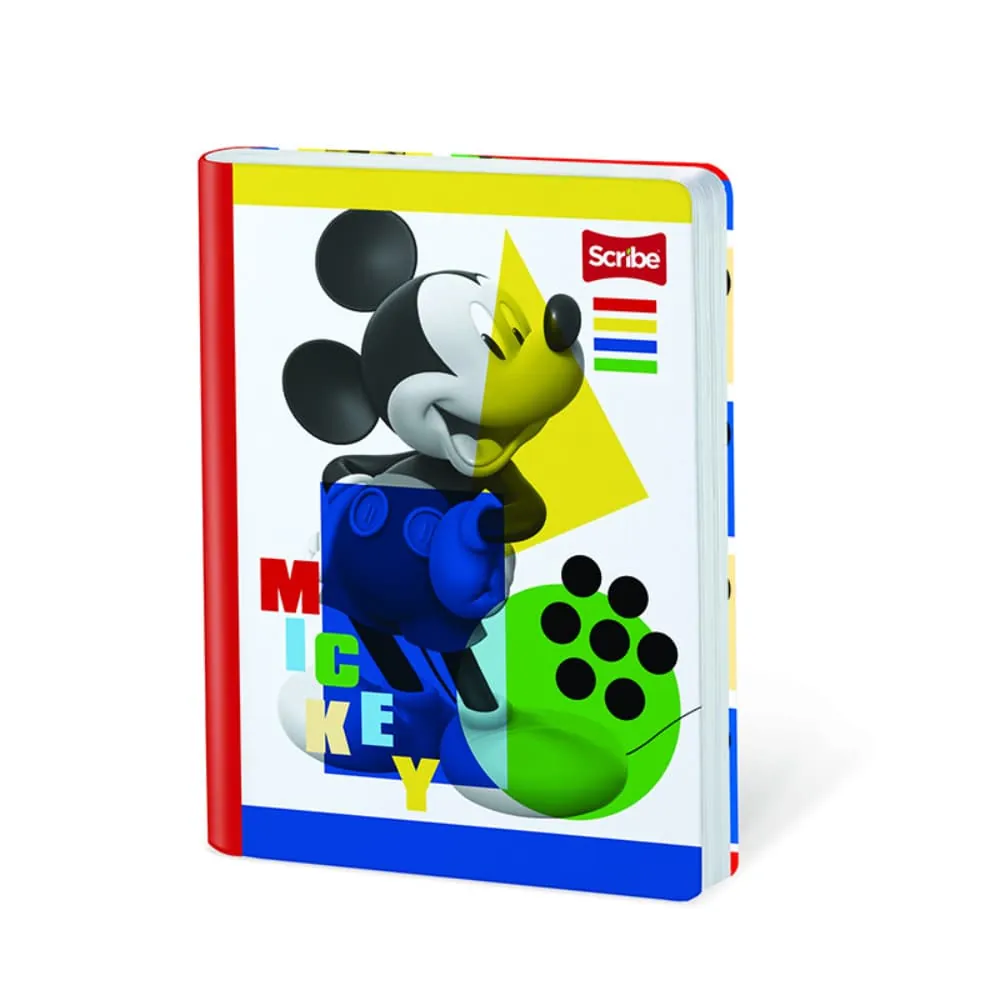 Cuaderno Mickey 100 Hojas Cosido Rayado Surtido
