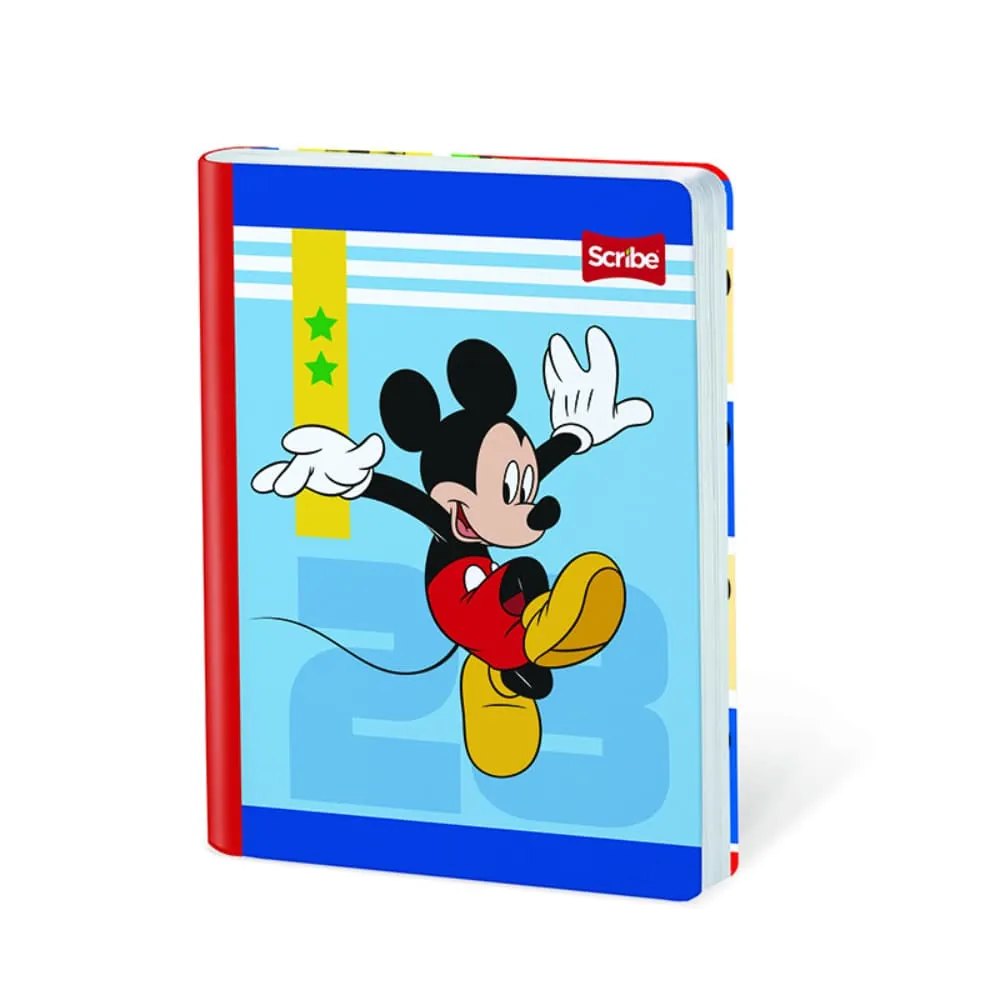 Cuaderno Mickey 100 Hojas Cosido Rayado Surtido