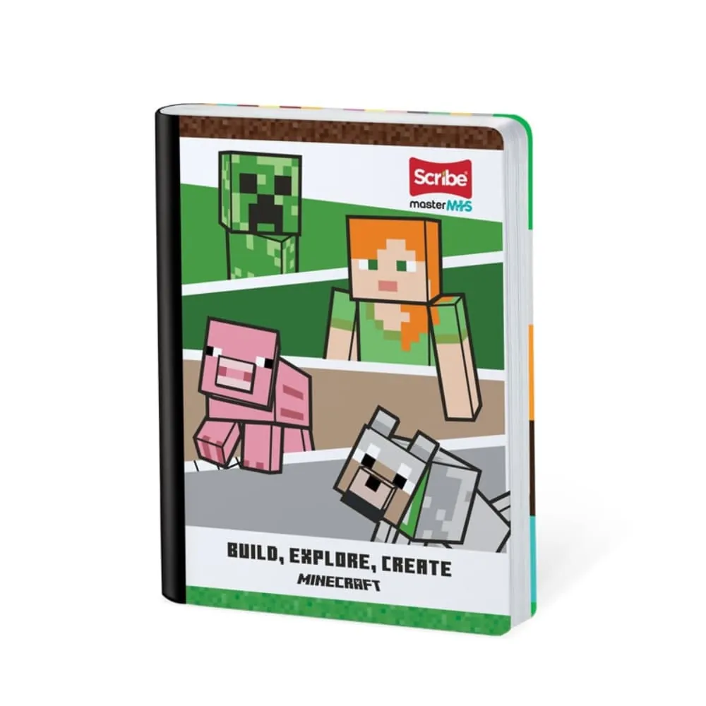 Cuaderno Minecraft 50 Hojas Cosido Ferrocarril Surtido