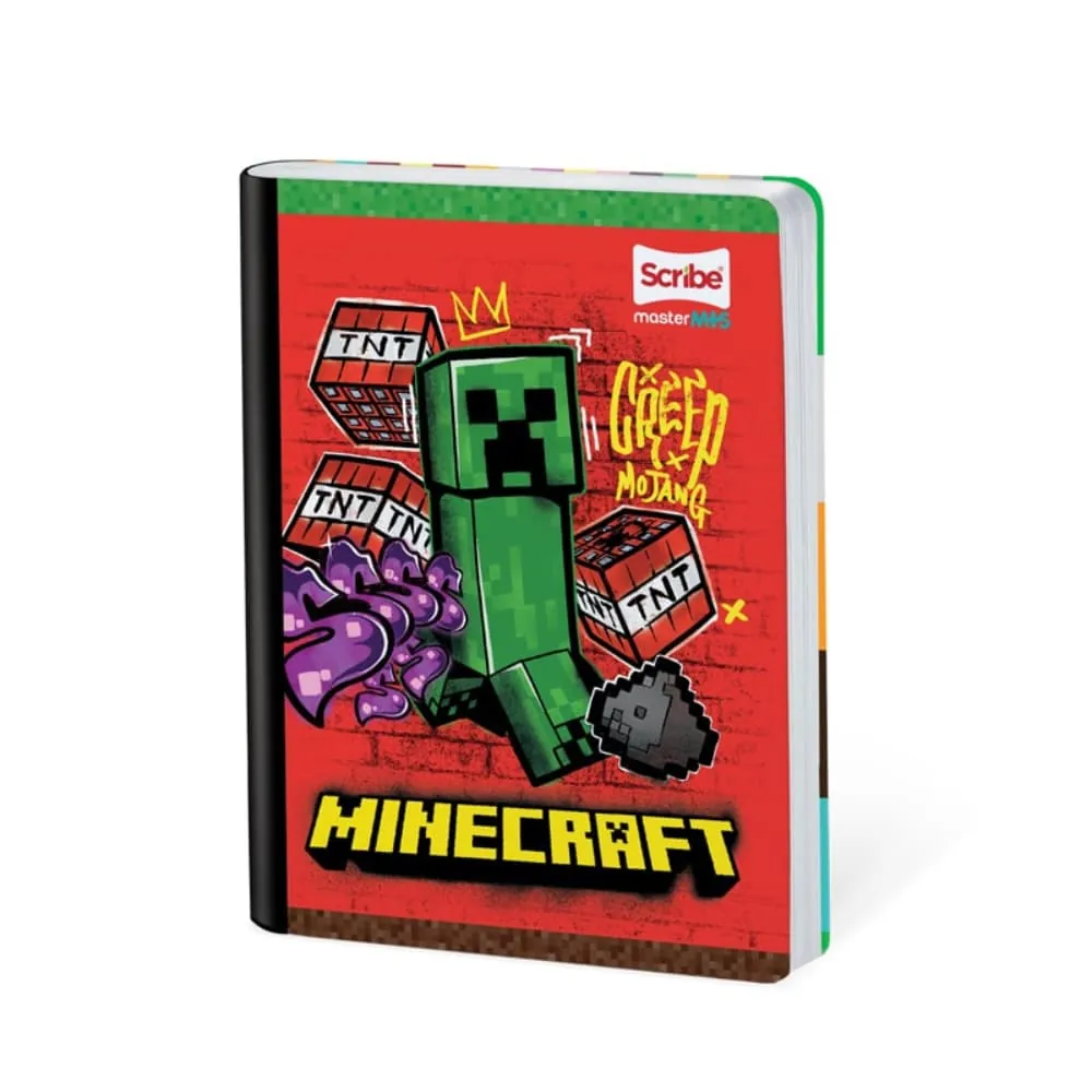 Cuaderno Minecraft 50 Hojas Cosido Ferrocarril Surtido
