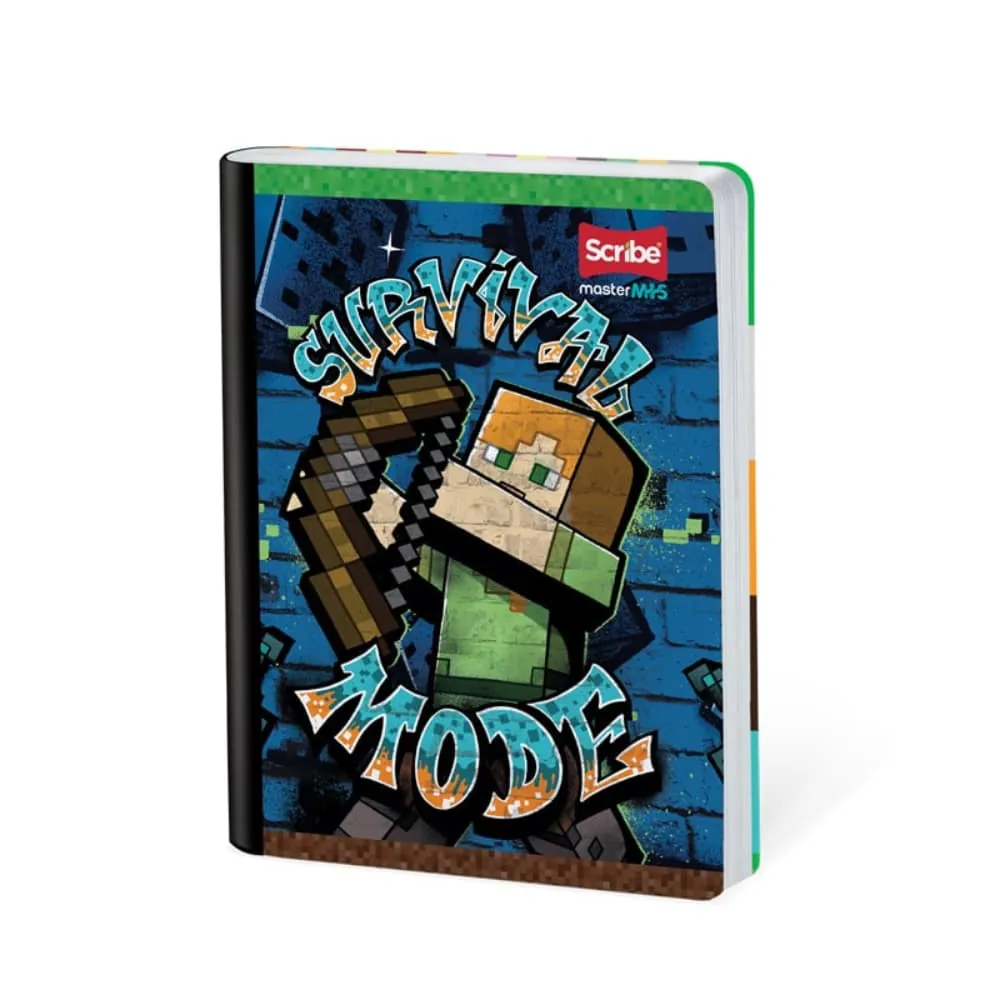 Cuaderno Minecraft 50 Hojas Cosido Rayado Surtido