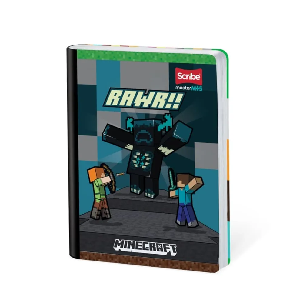 Cuaderno Minecraft 50 Hojas Cosido Rayado Surtido
