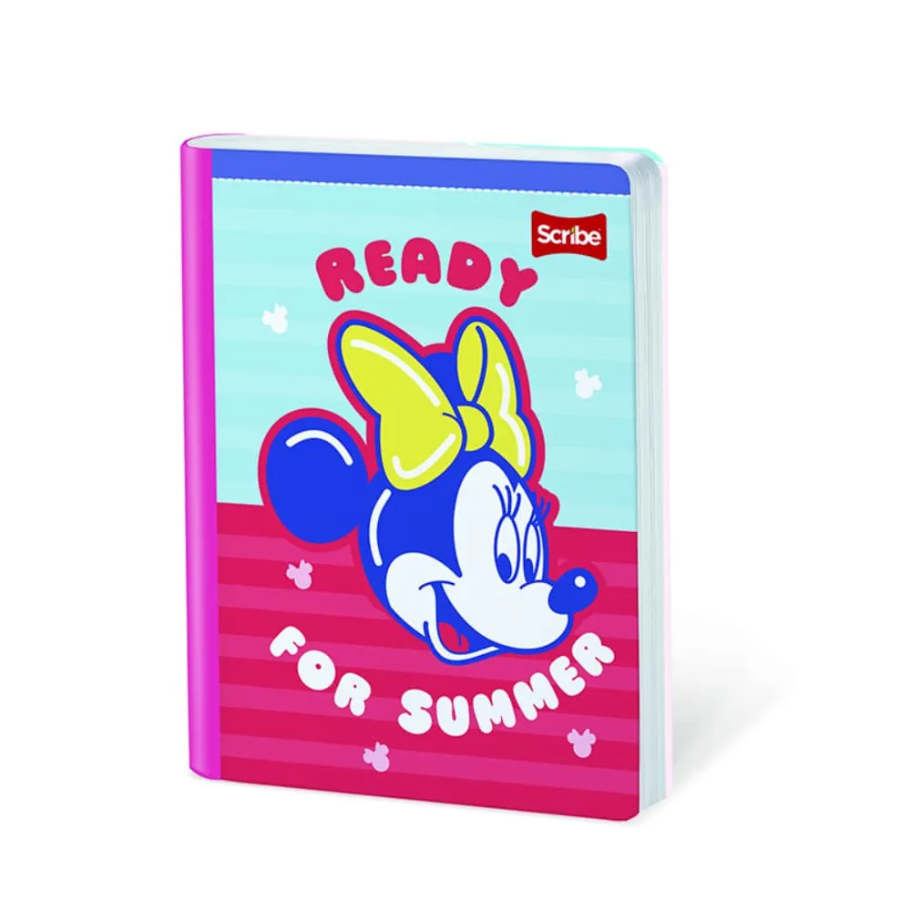 Cuaderno.Minnie 100 Hojas Cosido Rayado Surtido
