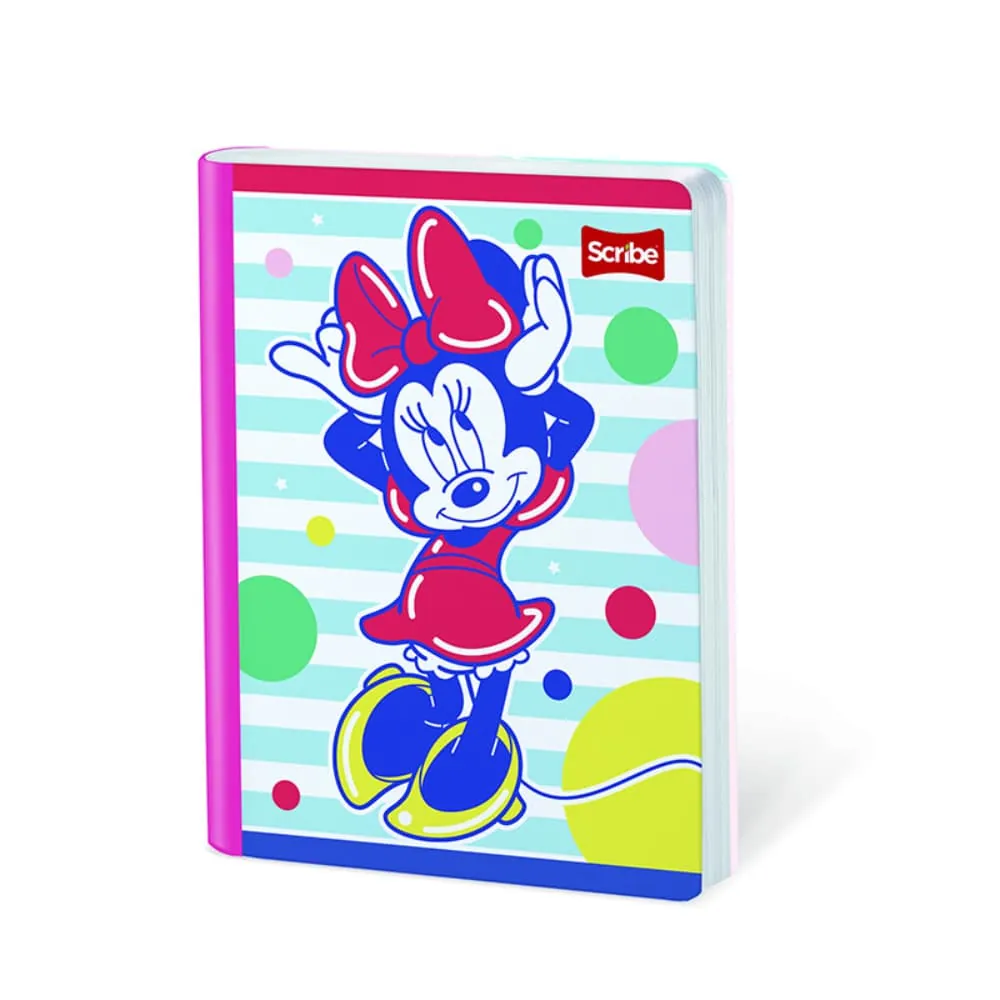 Cuaderno Minnie 50 Hojas Cosido Rayado Surtido