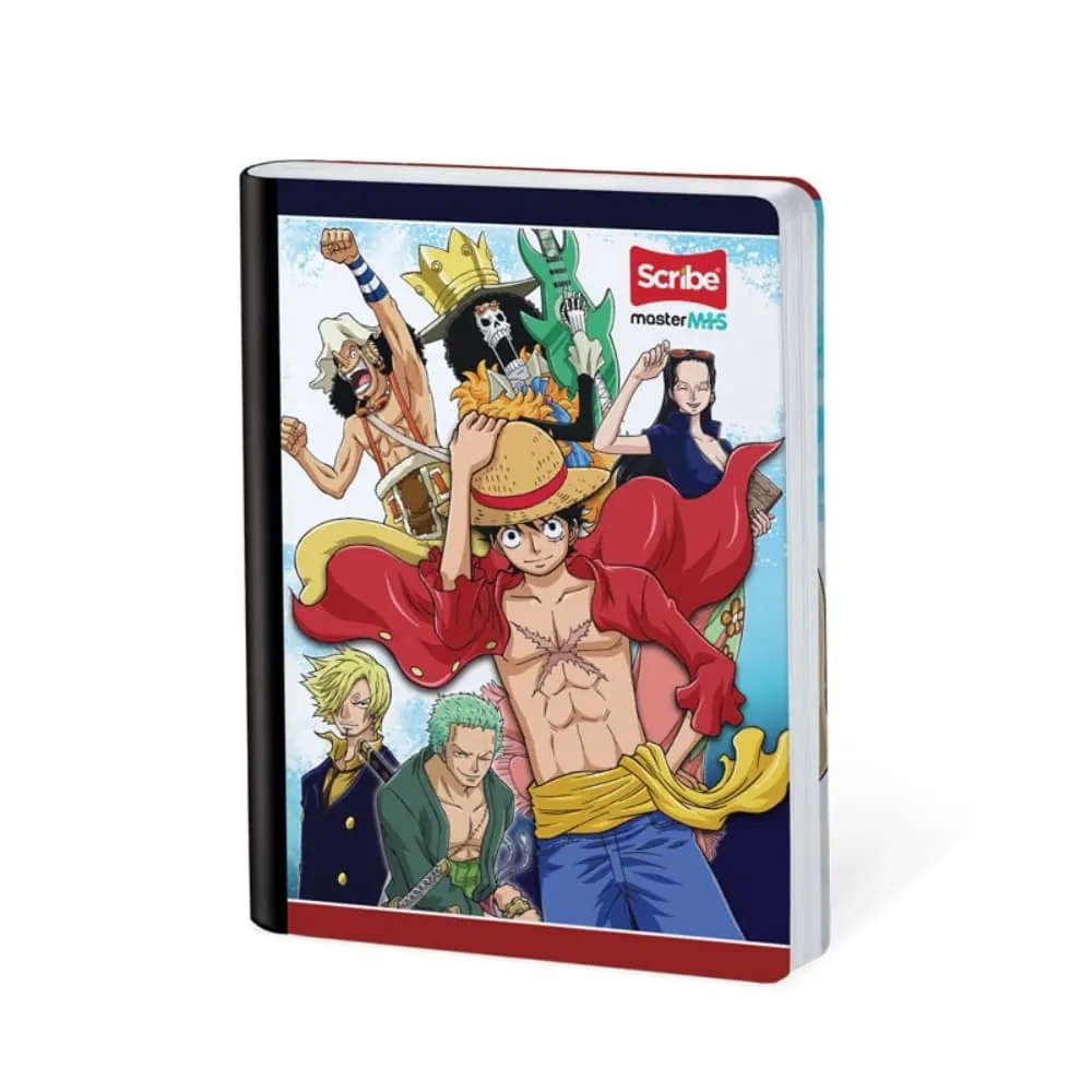 Cuaderno One Piece 50 Hojas Cosido Rayado Surtido