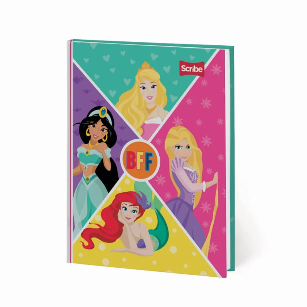 Cuaderno Princesas 100 Hojas Cosido Rayado Surtido