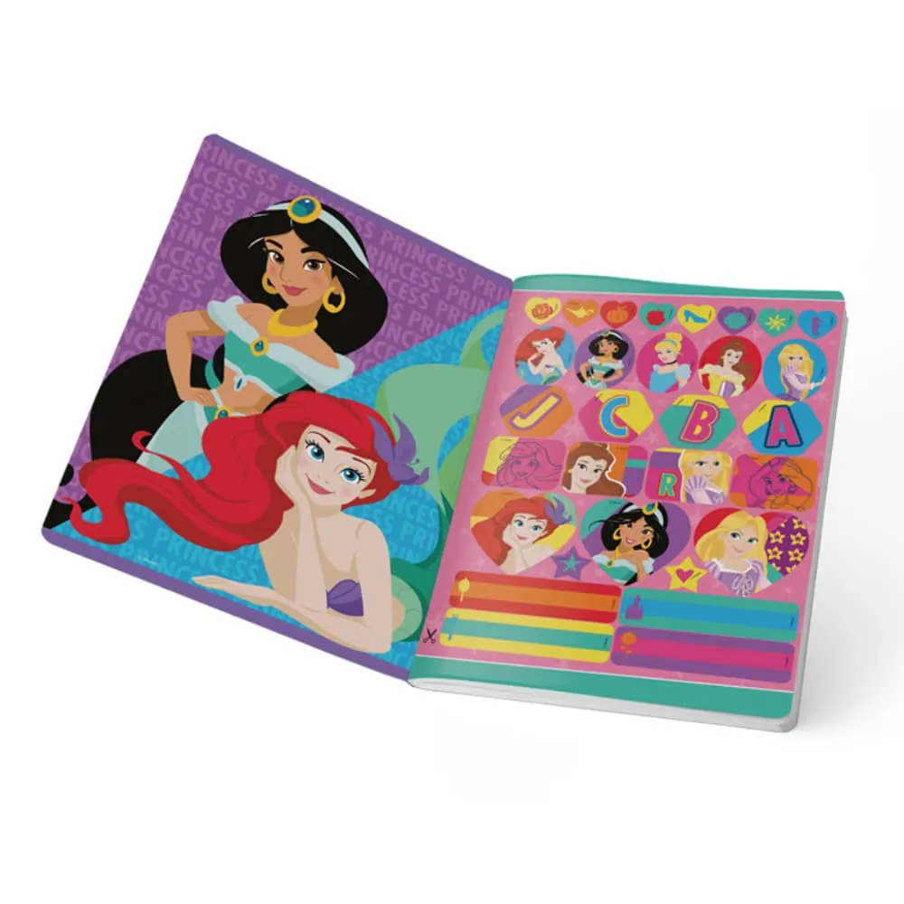 Cuaderno Princesas 100 Hojas Cosido Rayado Surtido