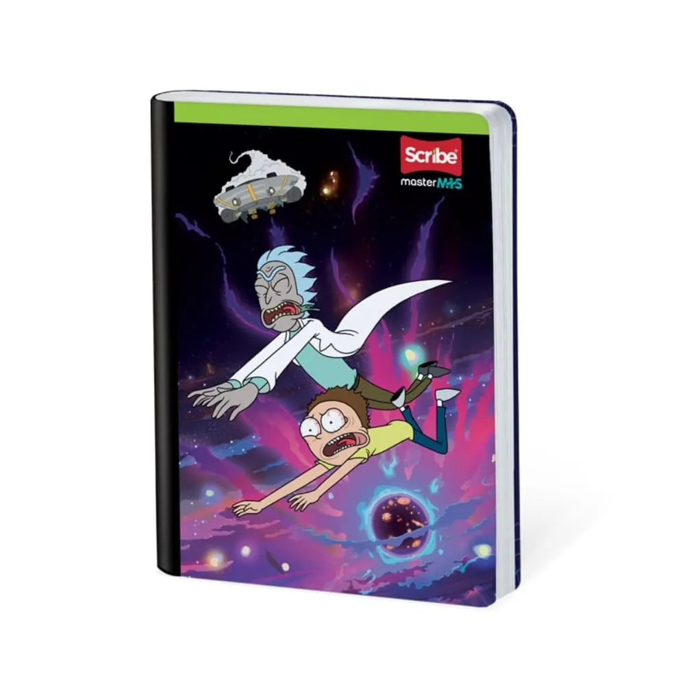Cuaderno Rick Y Mort 100 Hojas Cosido Rayado Surtido