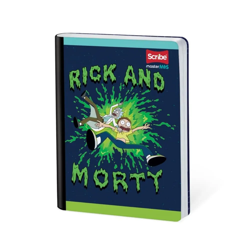 Cuaderno Rick Y Mort 100 Hojas Cosido Rayado Surtido