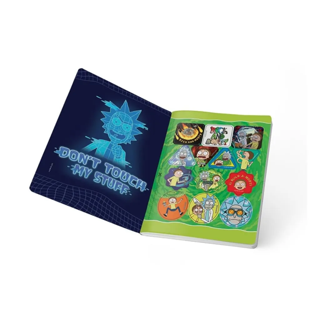 Cuaderno Rick Y Mort 50 Hojas Cosido Rayado Surtido
