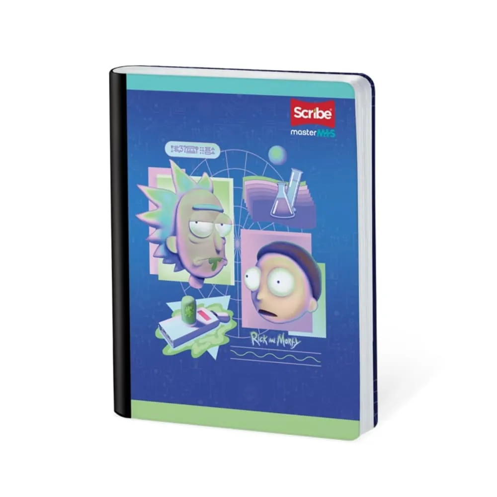 Cuaderno Rick Y Mort 50 Hojas Cosido Rayado Surtido
