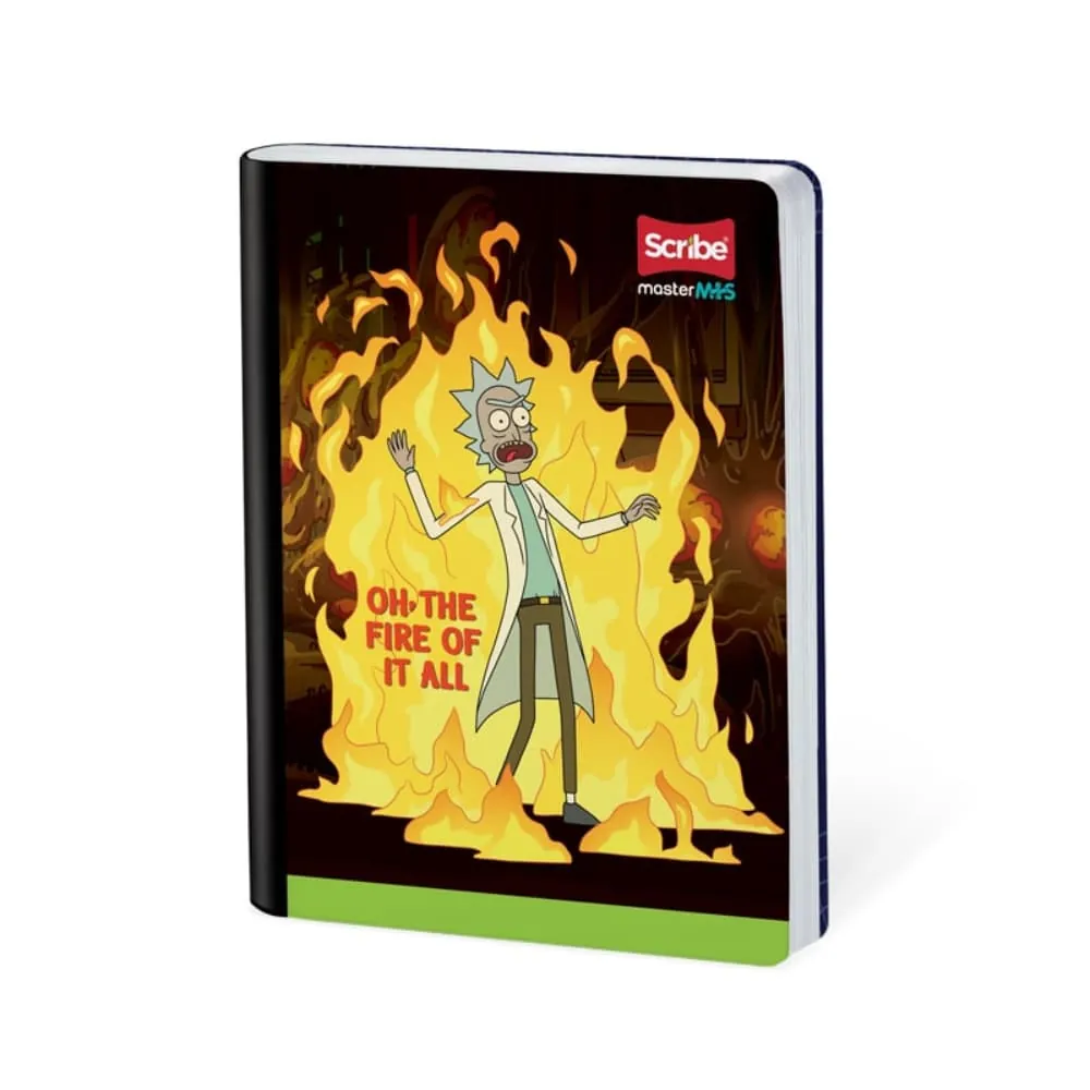Cuaderno Rick Y Mort 50 Hojas Cosido Rayado Surtido