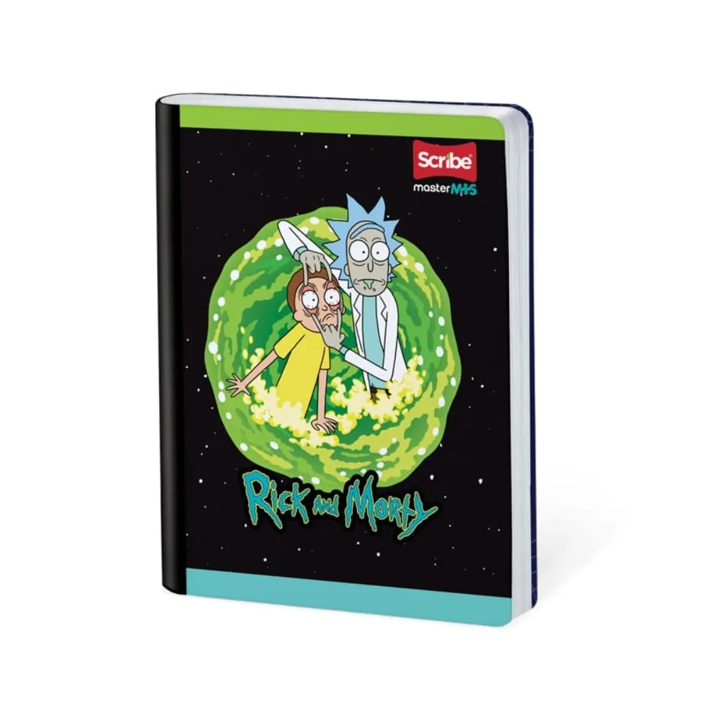 Cuaderno Rick Y Mort 50 Hojas Cosido Rayado Surtido