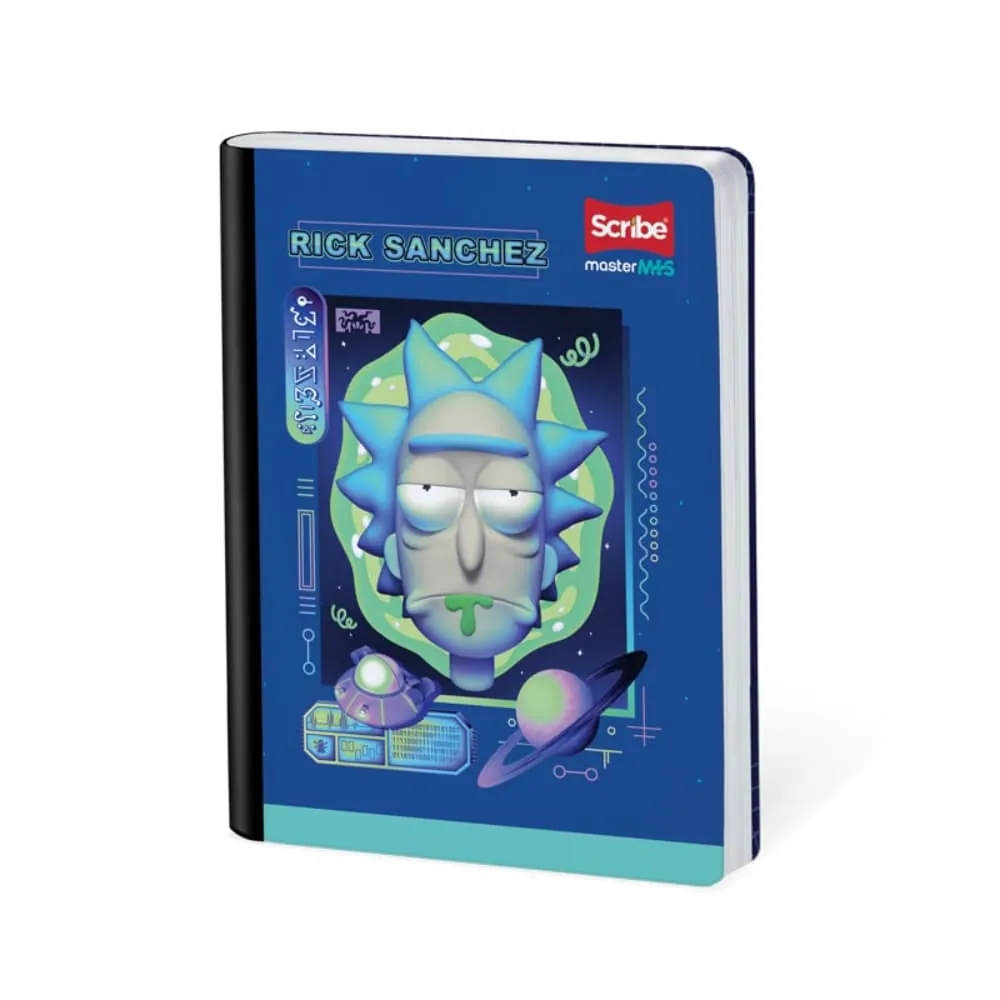 Cuaderno Rick Y Mort 50 Hojas Cosido Rayado Surtido