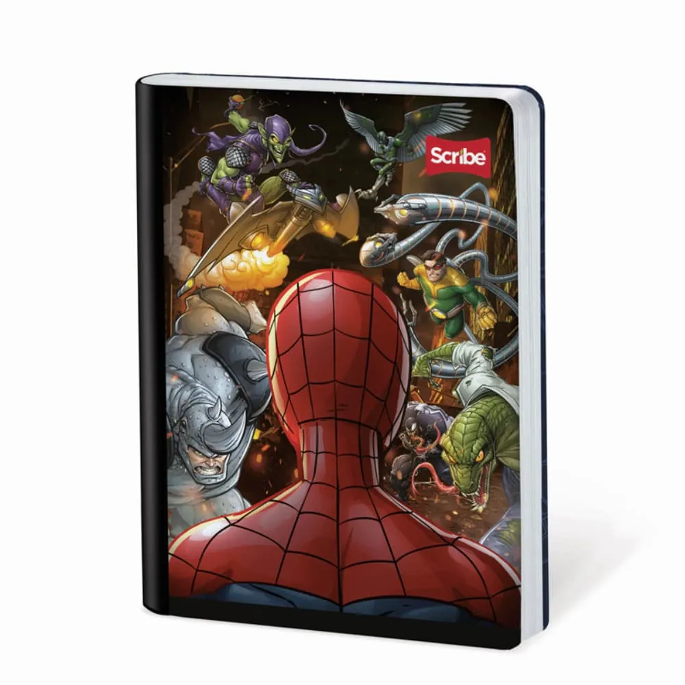 Cuaderno Spiderman 100 Hojas Cosido Rayado Surtido