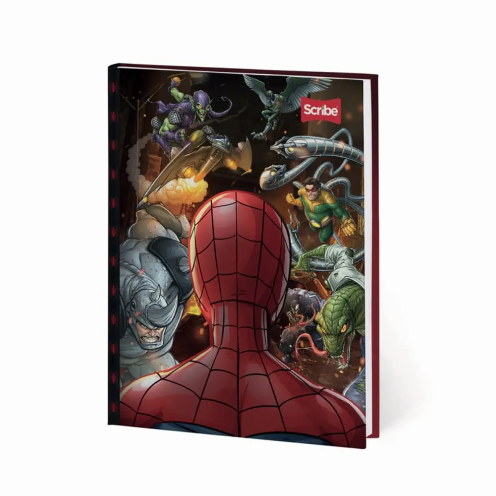 Cuaderno Spiderman 100 Hojas Cosido Rayado Surtido