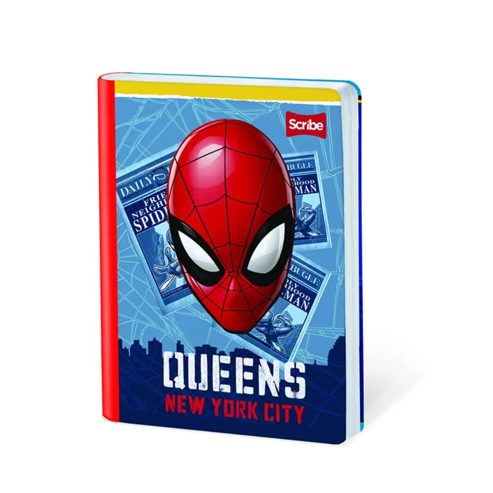 Cuaderno Spiderman 50 Hojas Cosido Rayado Surtido