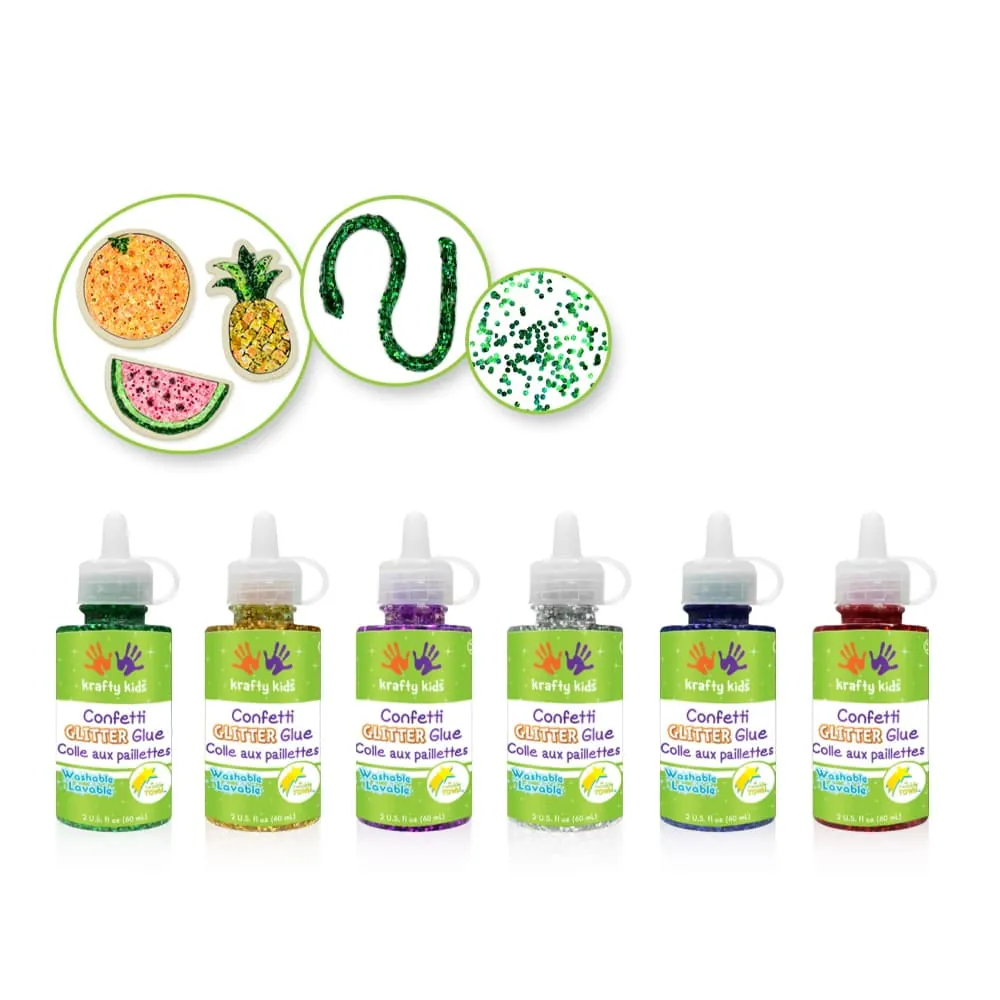 Escarcha Con Pegante 60 Ml Surtido