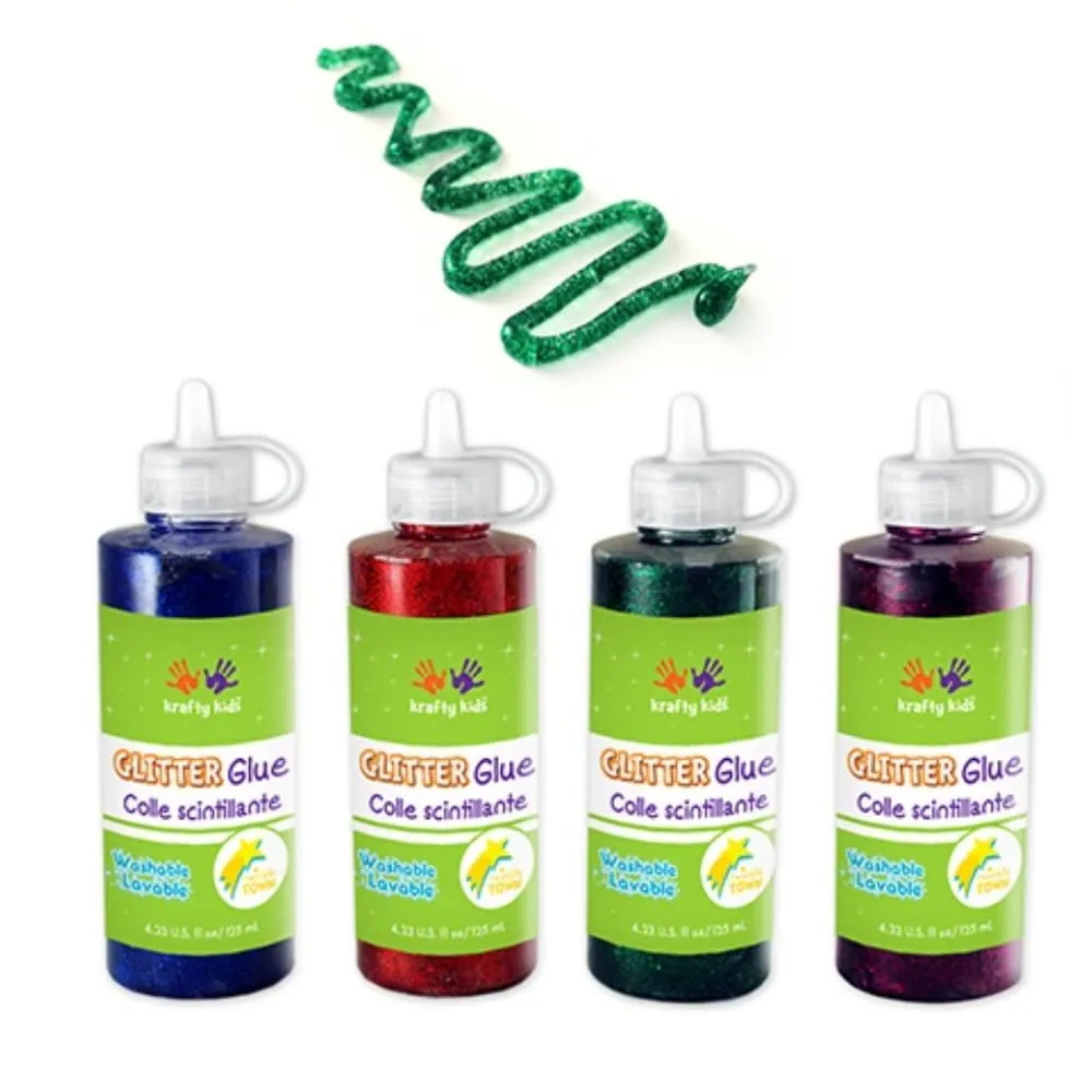 Escarcha Con Pegante Metalizado 125 Ml Surtido