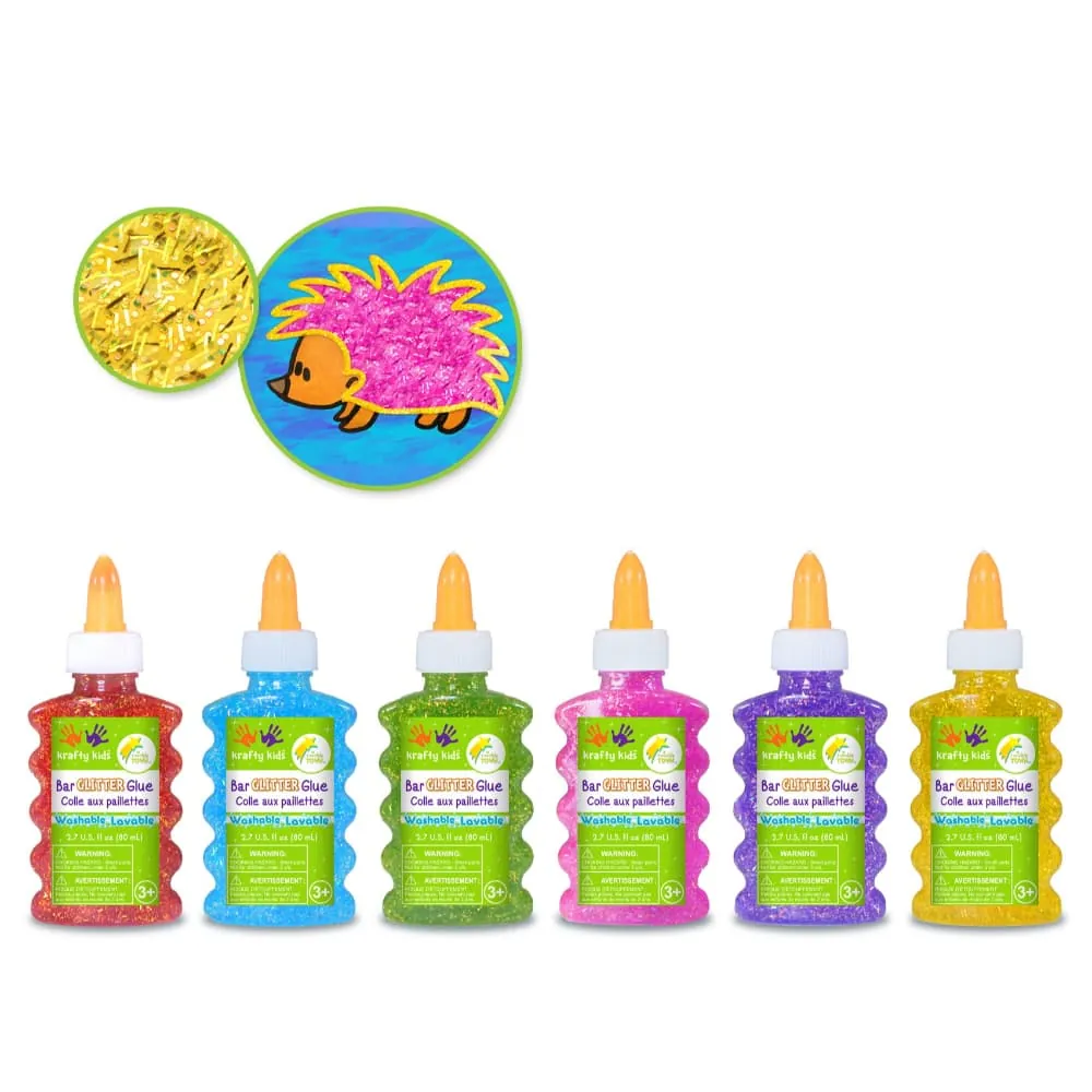 Escarcha Con Pegante Neón 80 Ml Surtido