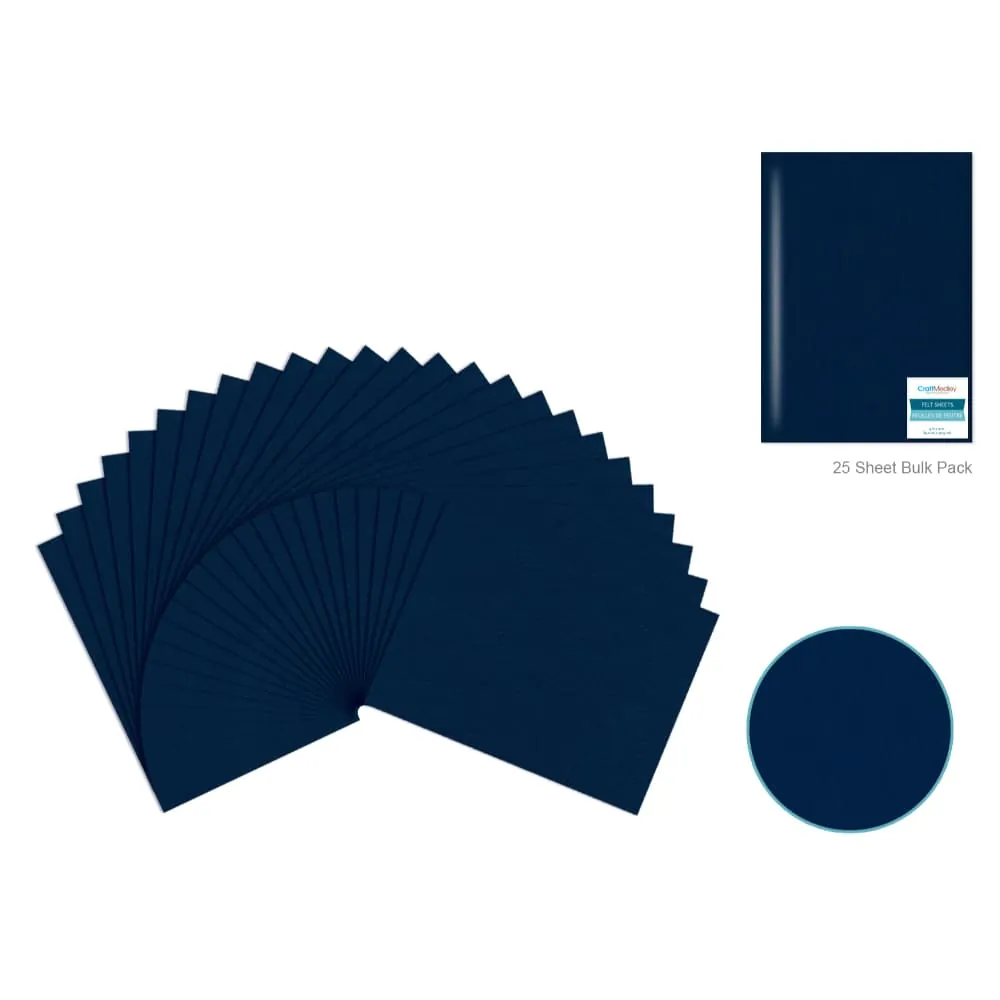 Fieltro Azul Oscuro 22X30Cm