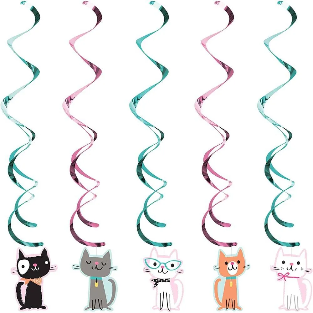 Flecos Colgante Gatos X5