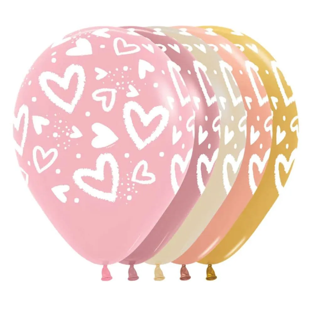 Globo Corazones Surtido R-9 X12