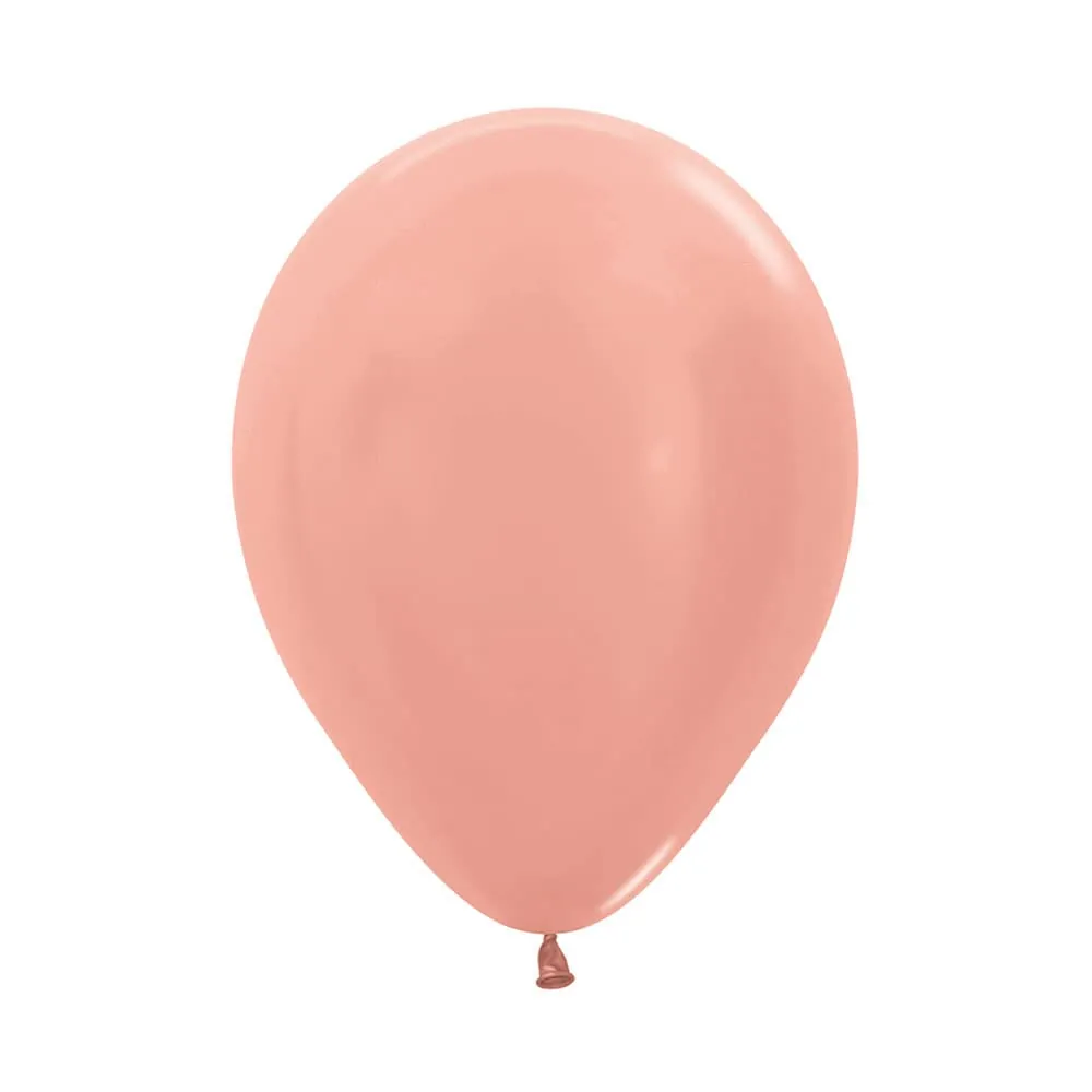 Globo Dorado Rosa R-12 X12