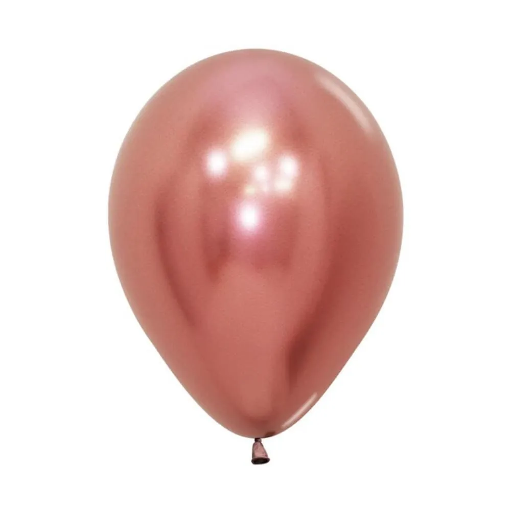 Globo Dorado Rosa R-12 X12