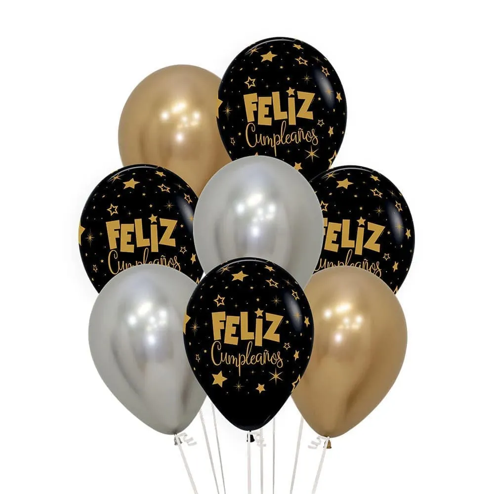 Globo Feliz Cumpleaños R-12 X8