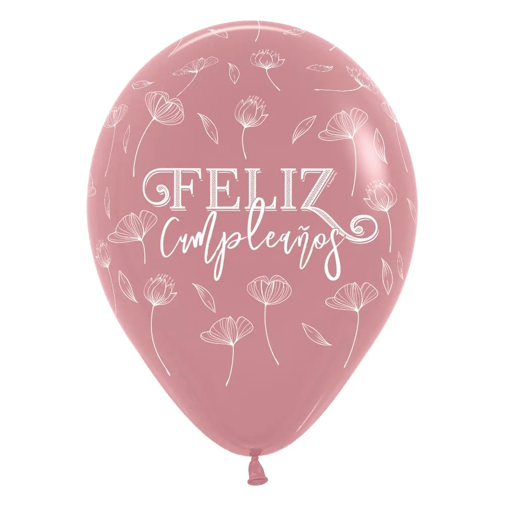 Globo X50 Feliz Cumpleaños Rosa R-12