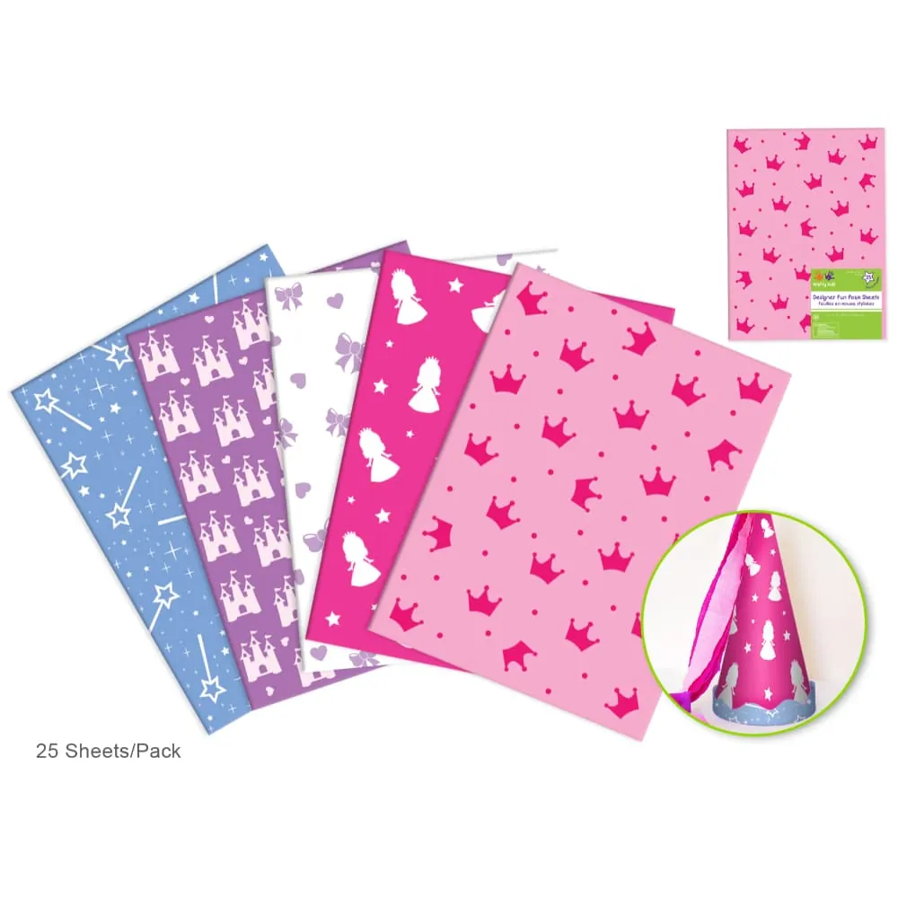 Hojas Foami Diseño Princesa