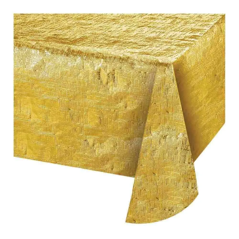 Mantel Metalizado Dorado 130x270 Cm