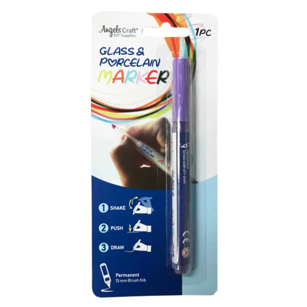 Marcador Morado Vidrio Ceramica