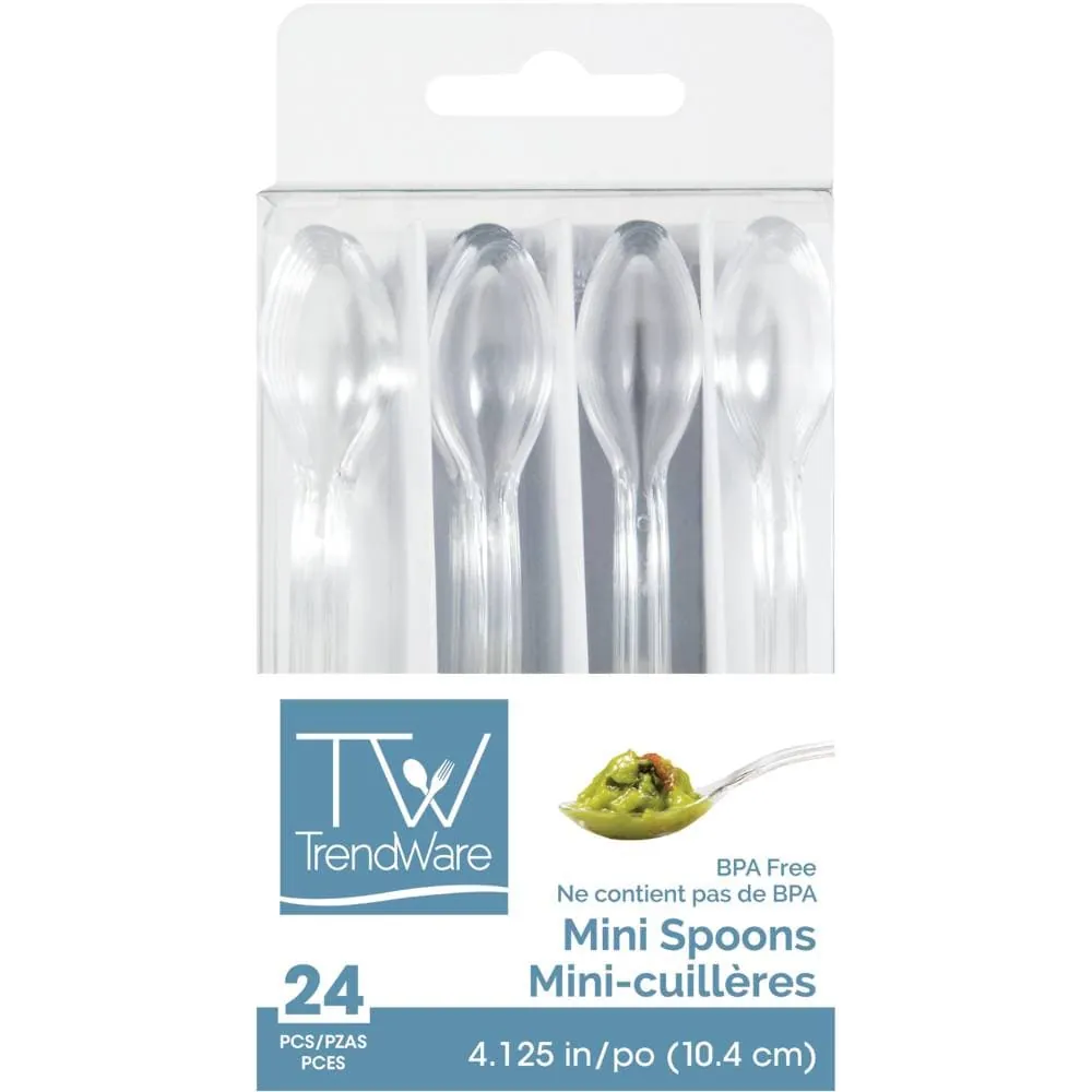 Mini Cucharitas Trasparente X24